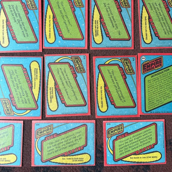 Star Wars Empire Strikes Back 1980 Topps Collector Cards, lot of 22 cards - Picture 13 of 14